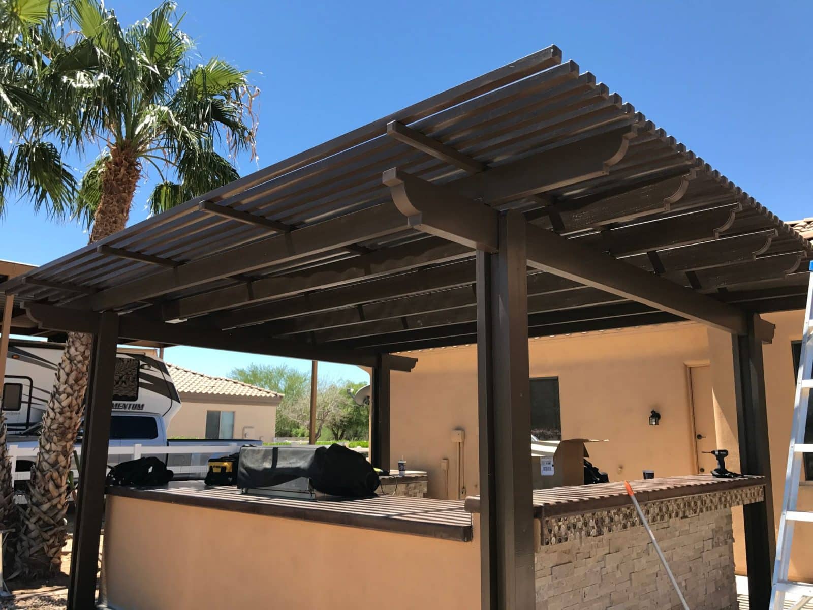 Alumawood pergola installation